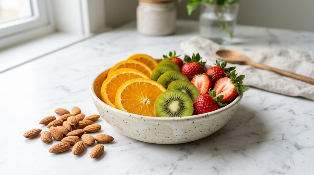 vitamin C and E rich foods for brain health