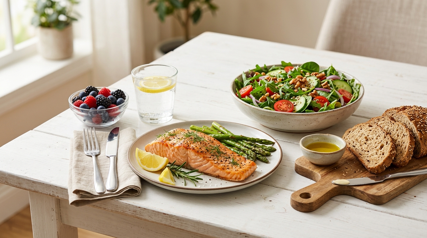 heart-healthy meal plan 7-day guide with balanced cardiovascular foods