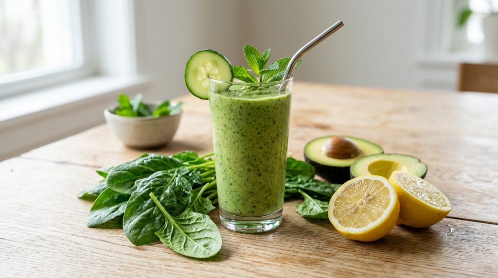 green detox smoothie for liver cleansing