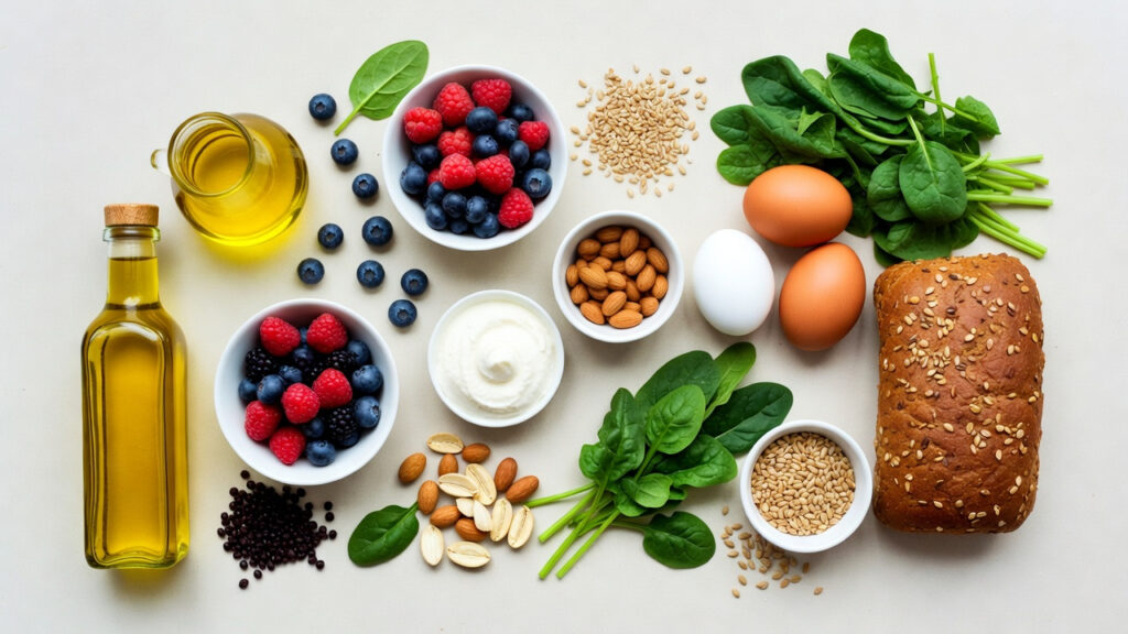 healthy whole foods replacing processed foods for a better diet