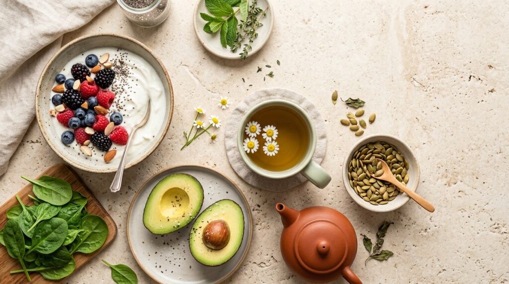 healthy foods for stress relief and relaxation