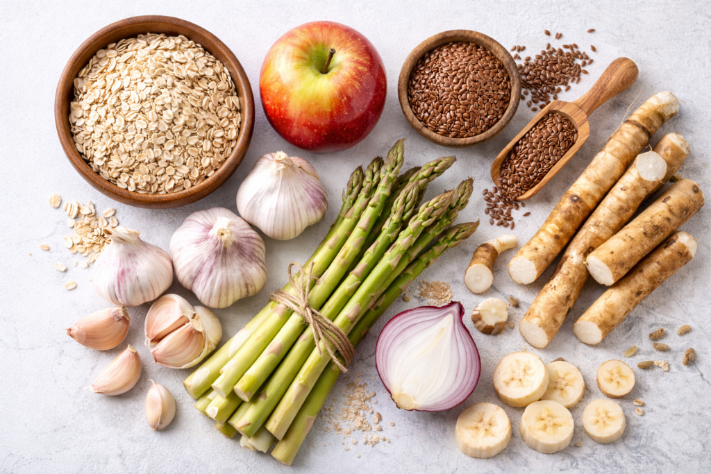 prebiotic foods for a healthy gut microbiome