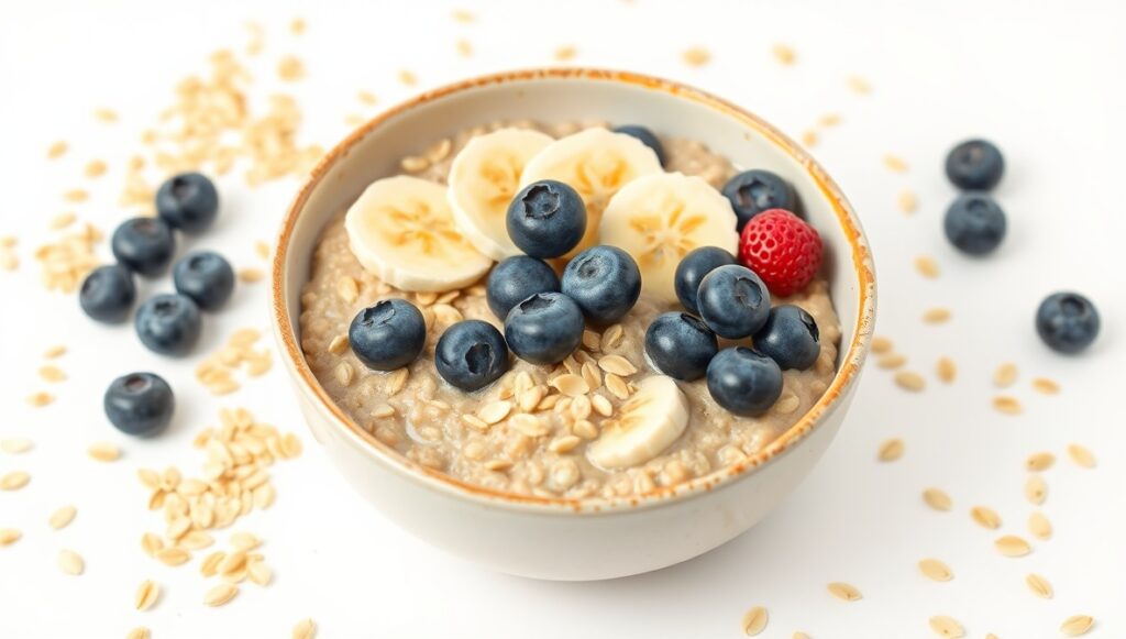 oatmeal with berries and banana to lower blood pressure
