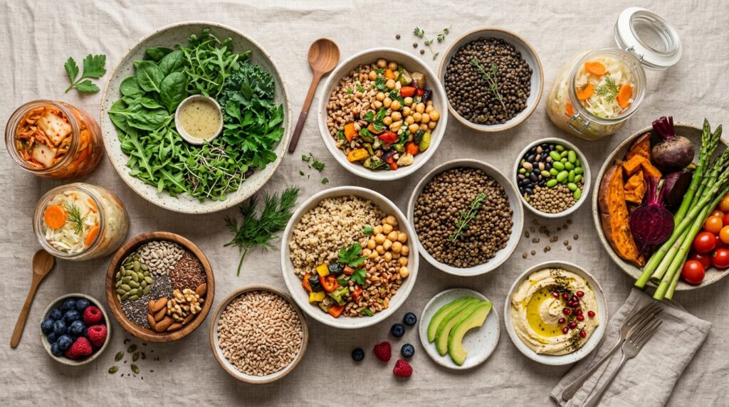 healthy foods to support your gut microbiome