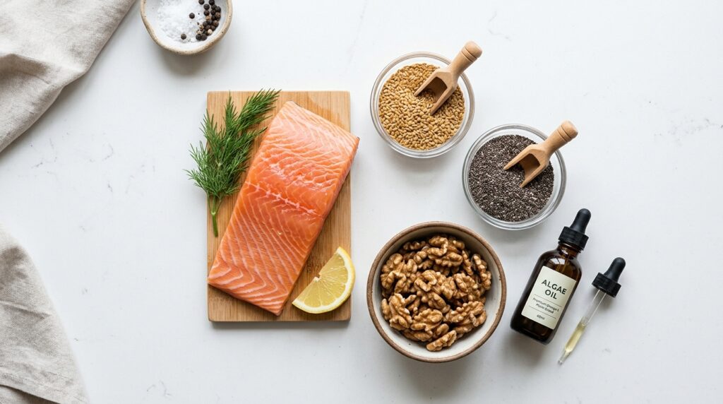 variety of omega-3 rich foods that protect heart health