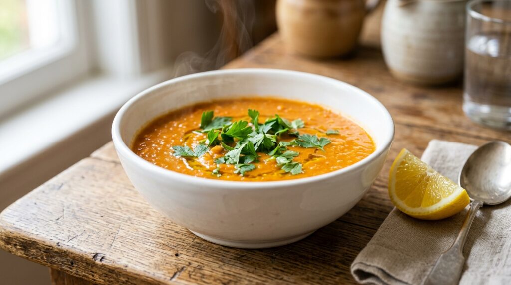 lentil soup recipe for gut health and digestion