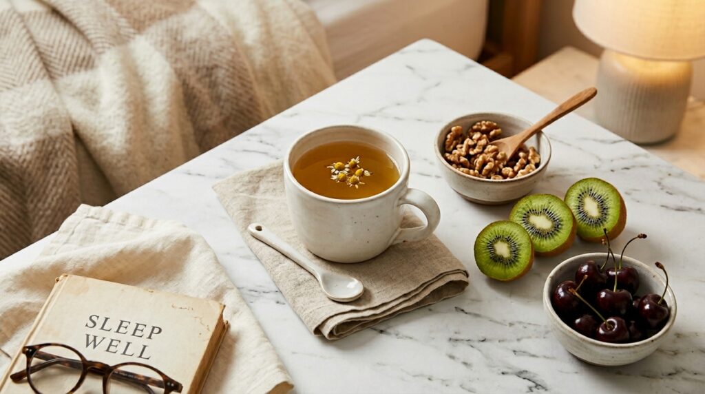 calming evening foods for sleep and brain recovery