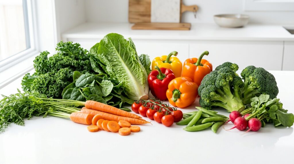 variety of vegetables for a healthy meal plan