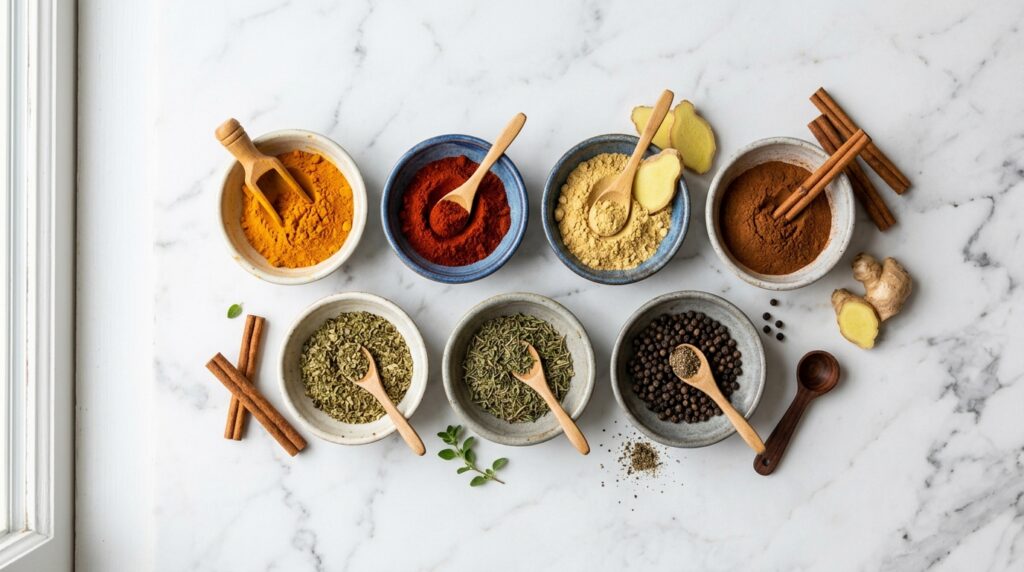 rosemary garlic and cinnamon anti-inflammatory spices