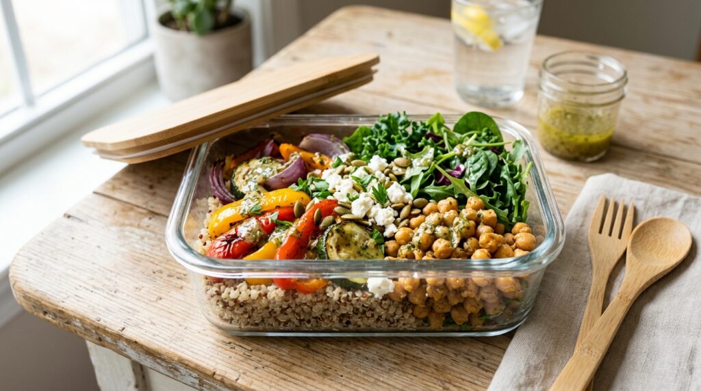 meal prep lunch grain bowl for weight loss