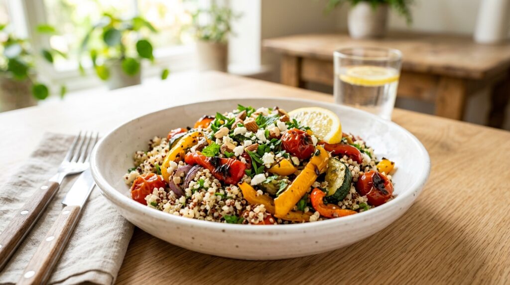 quinoa roasted vegetable healthy salad quinoa roasted vegetable healthy salad