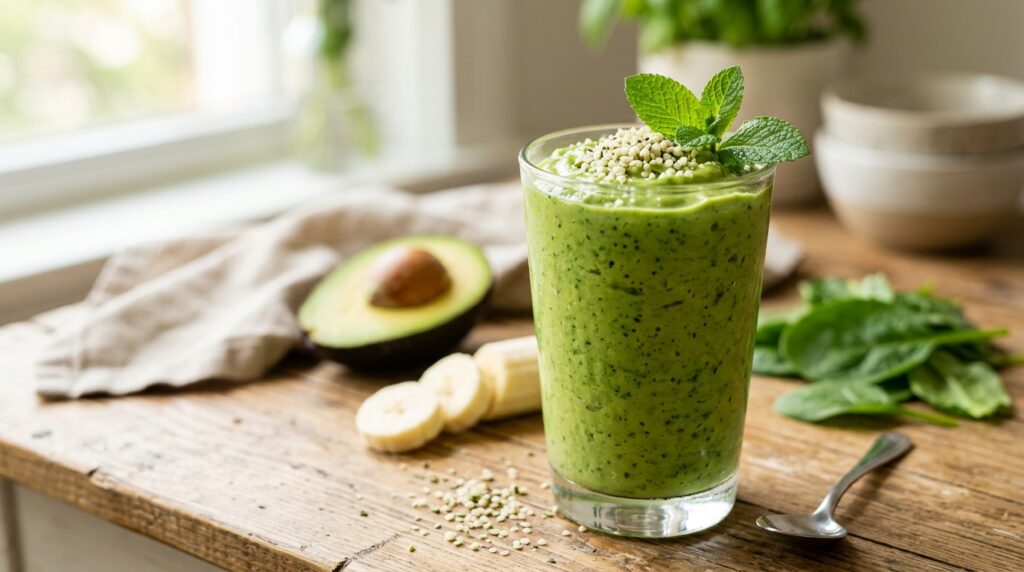 avocado spinach energy smoothie