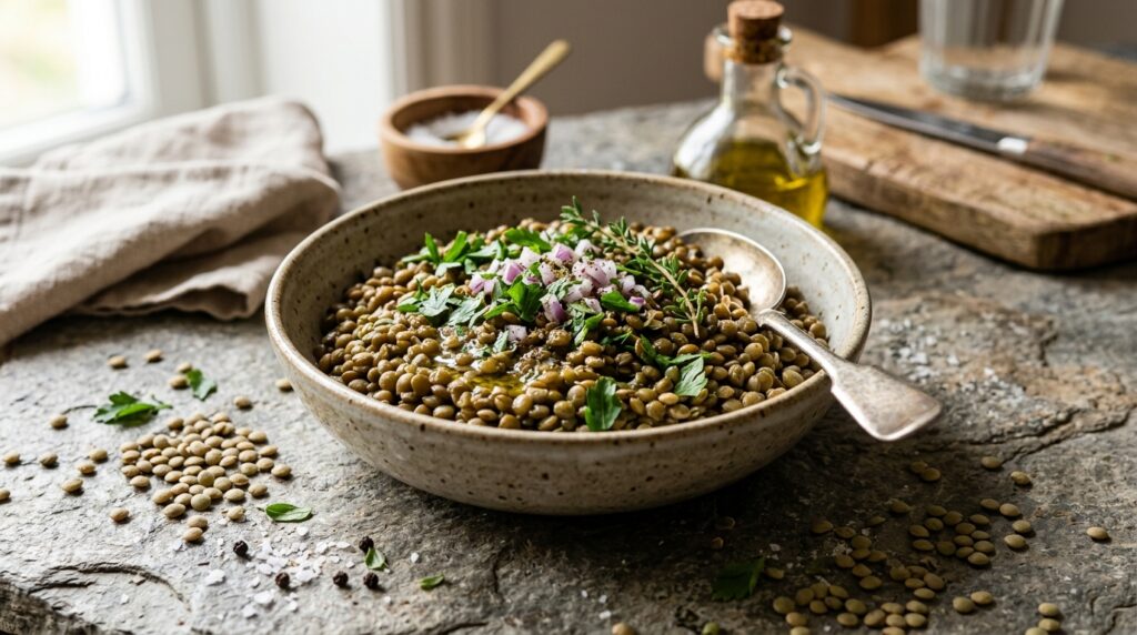 lentils as high protein plant-based food