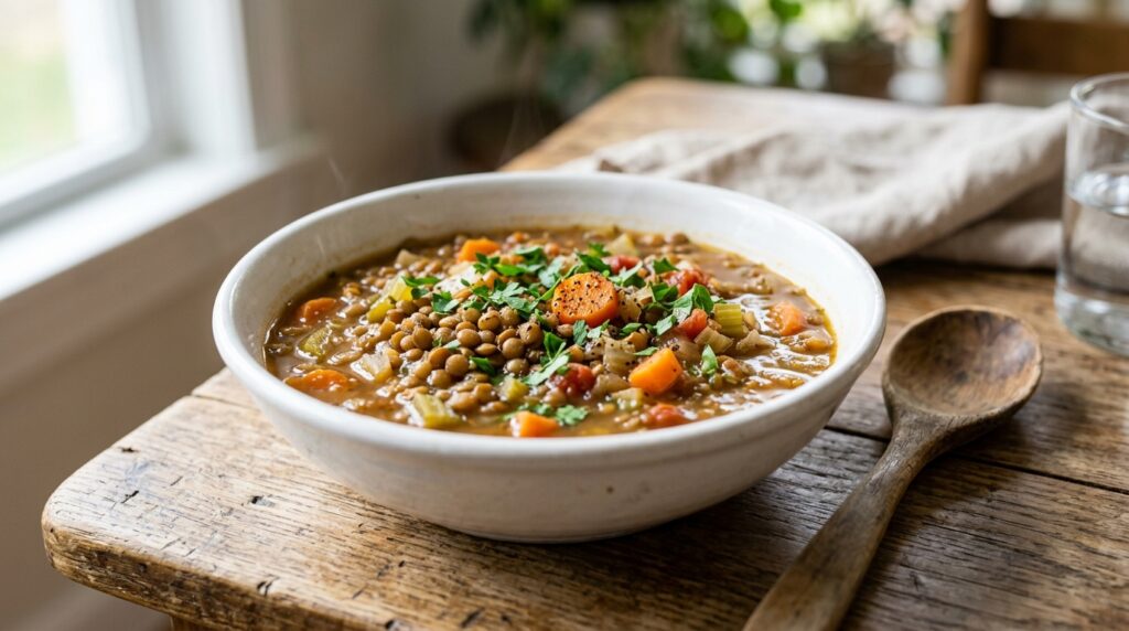 high protein lentil stew meal prep high protein lentil stew meal prep