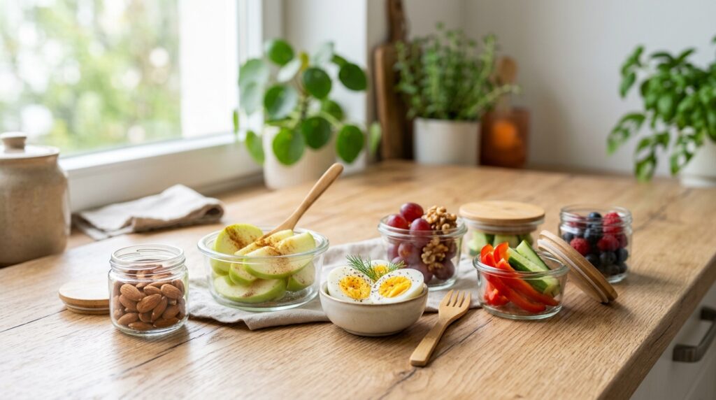 healthy snack prep habit containers